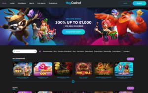 HeyCasino Casino Front Page - Casinon utan Svensk Licens